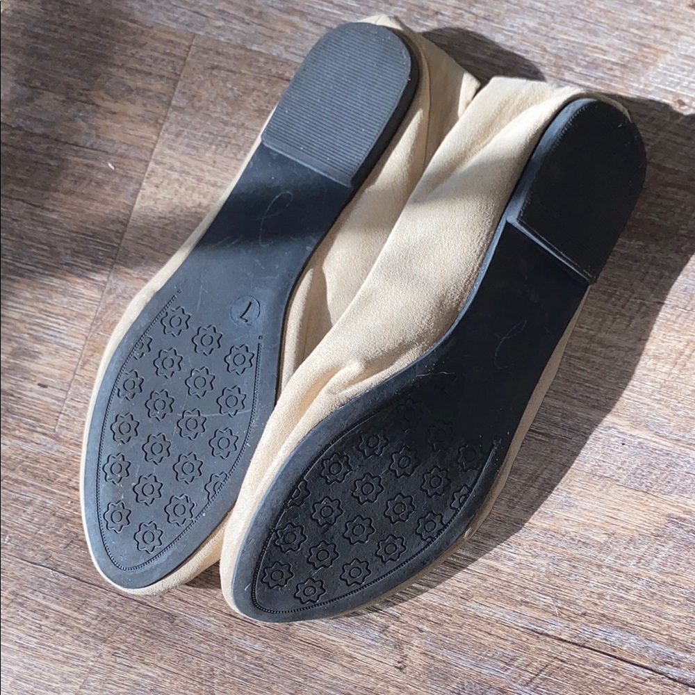 Alpine Swiss Beige Ballet Flats